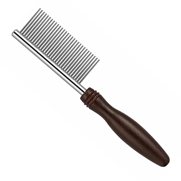 DoggyMan NSD Fine Teeth Comb With Handle ДОГГІМЕН ГРЕБІНЕЦЬ з дрібними зубцями та ручкою для собак