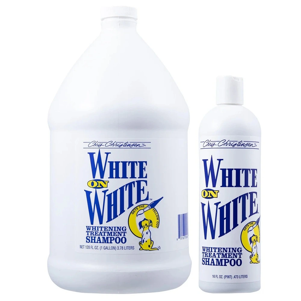 Шампунь Chris Christensen White on White для собак та котів для білої шерсті 3,8 л