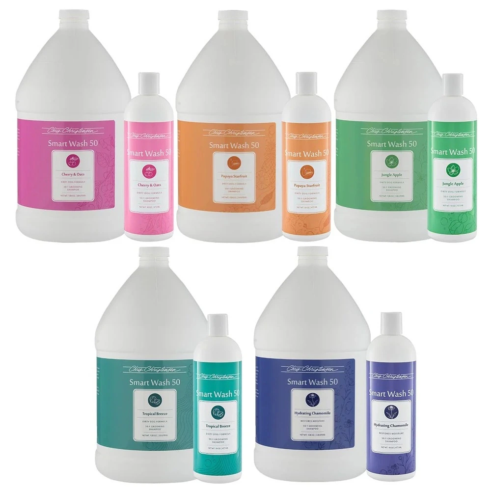 Шампунь Chris Christensen Smart Wash 50 Jungle Apple для собак та котів яблуко 3,8 л