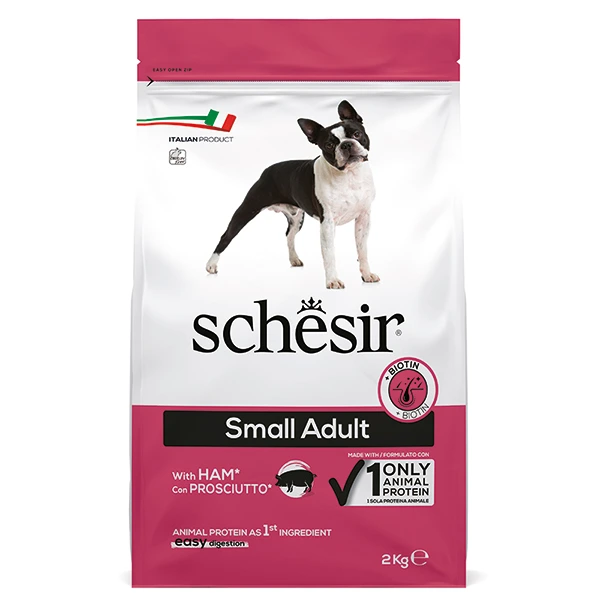 Корм для собак Schesir Dog Small Adult, Шинка, 2 кг