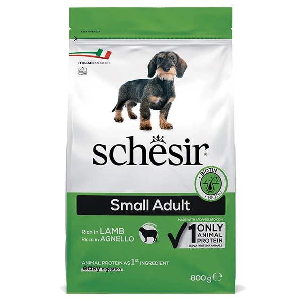 Корм для собак Schesir Dog Small Adult Lamb, Ягня, 0.8 кг