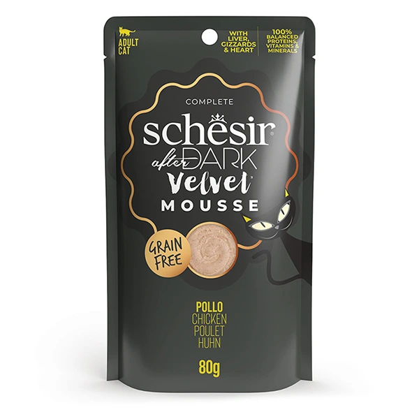 Корм для котів Schesir Wet After Dark Chicken, мус