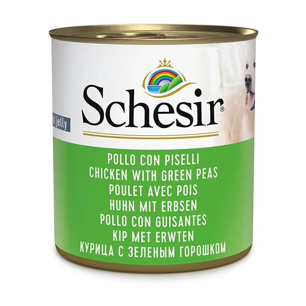 Корм для собак Schesir Wet, Курка з зеленим горошком 285г