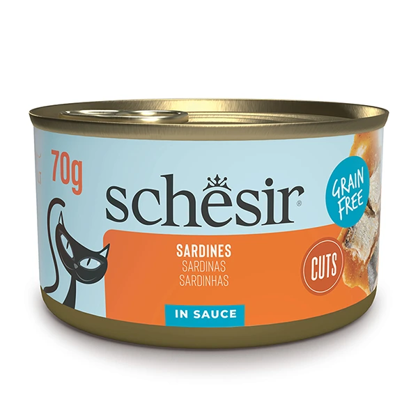 Корм для котів Schesir Wet Grill Sardines, в соусі