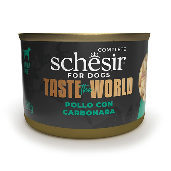 Корм для собак Schesir Taste the World Chicken with Carbonara, Курка з карбонарою 150г