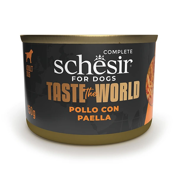 Корм для собак Schesir Taste the World Chicken With Paella, Курка з паельєю 150г