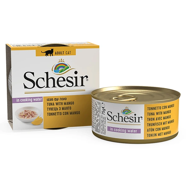 Корм для котів Schesir Tuna with Mango, Тунець з манго в бульйоні