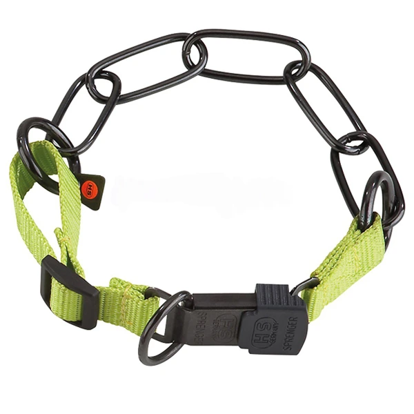 Нашийник для собак Sprenger Adjustable Collar with Assembly Chain, довга ланка, Зелений, 60-65 см