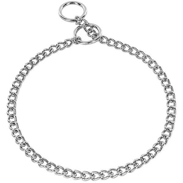 Нашийник для собак Sprenger Collar Round Narrow Link, коротка кругла ланка 3 мм, 55 см, хромована сталь