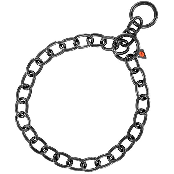 Нашийник для собак Sprenger Extra Strong Collar Medium Link, середня ланка, 4мм, воронована нержавіюча сталь