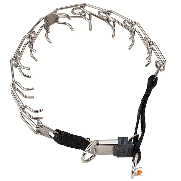 Строгий подовжений нашийник для собак Sprenger Ultra-Plus Training Collar, замок ClicLock, нержавіюча сталь