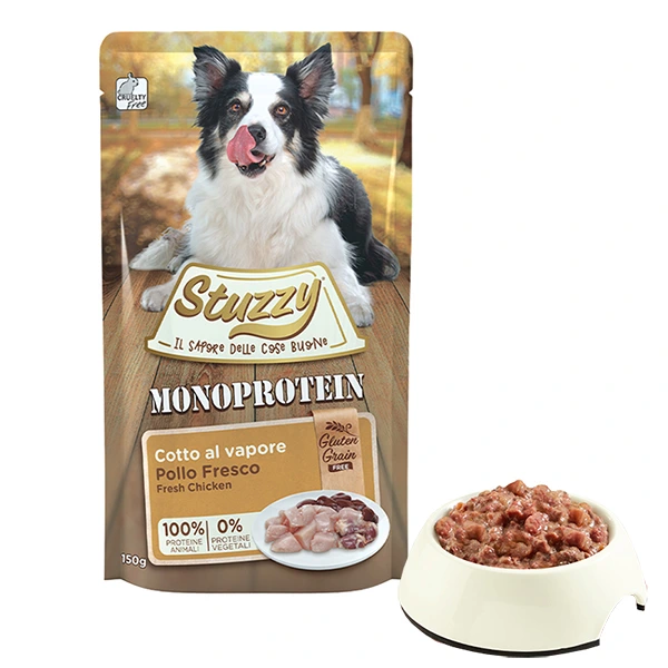 Корм для собак Stuzzy Monoprotein Chicken, беззерновий повнораціонний вологий корм, 0.15 кг