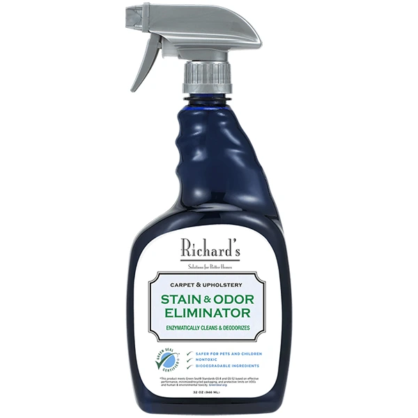 Засіб для виведення плям і запахів SynergyLabs Richard’s Organics Stain & Odor Eliminator, для килимів та оббивки