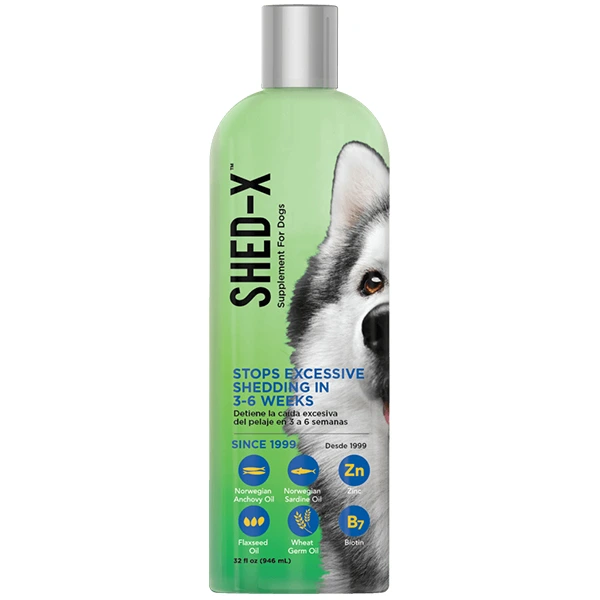 Добавка для собак SynergyLabs Shed-X Dog, для шерсті, 946 мл