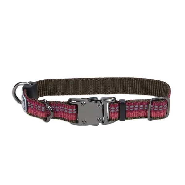 Нашийник для собак Coastal K9 Explorer Collar, Малиновий, світловідбивний