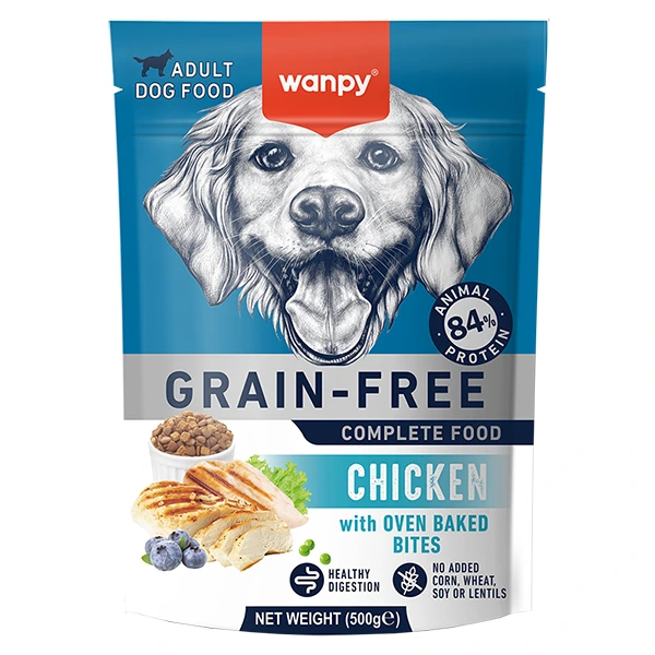Корм для собак Wanpy Adult Dog Grain Free, Курка 0.5кг