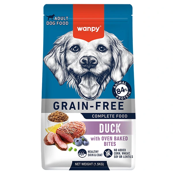 Корм для собак Wanpy Dry Food Grain Free Duck, беззерновий, з качкою, 1.5 кг