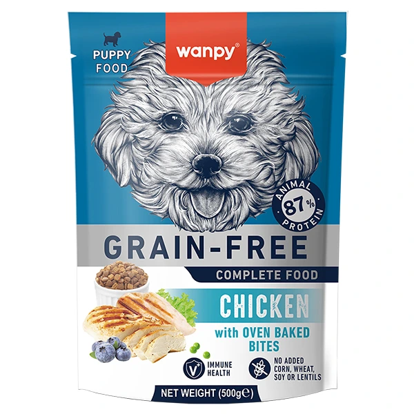 Корм для цуценят Wanpy Dry Food Puppy Grain Free Chicken, Сухий беззерновий