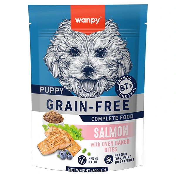 Корм для цуценят Wanpy Dry Food Puppy Grain Free Salmon, Сухий беззерновий