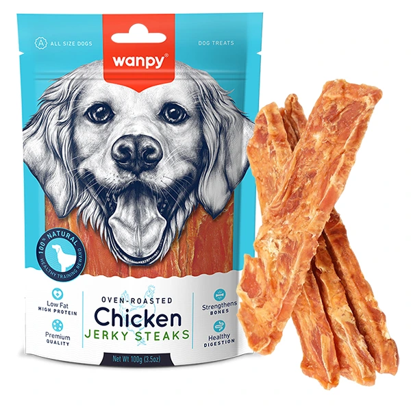 Ласощі для собак Wanpy Chicken Jerky Steaks