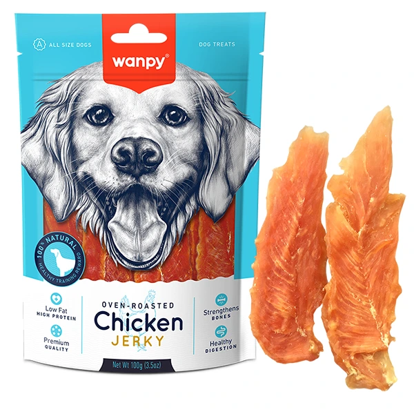 Ласощі для собак Wanpy Snacks Chicken Jerky, 908 г