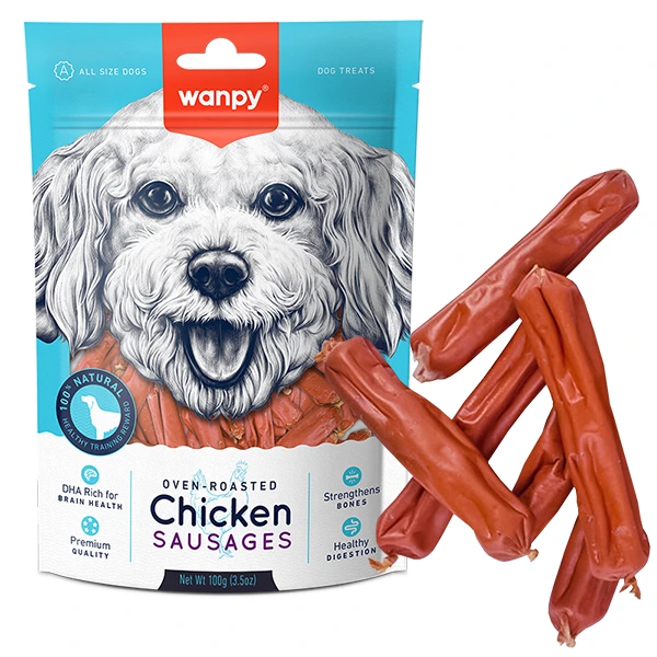 Ласощі для собак Wanpy Chicken Sausages