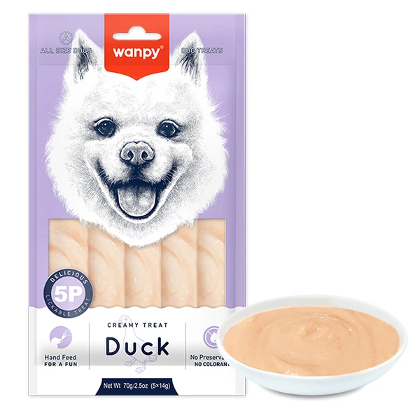 Ласощі для собак Wanpy Creamy Lickable Treat, Качка
