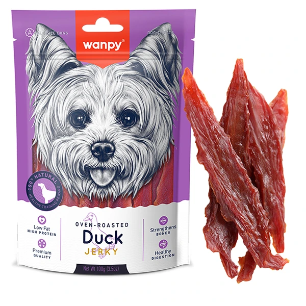 Ласощі для собак Wanpy Duck Jerky, Філе качки