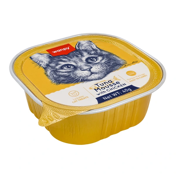 Консерви для котів Wanpy Tuna&Chicken, Тунець та курка, мус