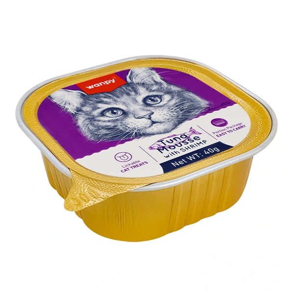Консерви для котів Wanpy Tuna&Shrimp, Тунець та креветки, мус