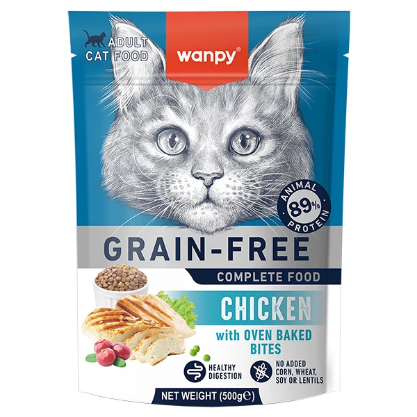 Сухий корм для котів Wanpy Adult Cat Grain Free Chicken, Курка, 0.5 кг