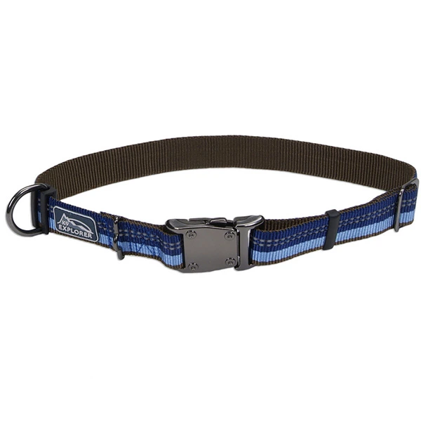 Нашийник для собак Coastal K9 Explorer Collar, світловідбивний, Сапфіровий