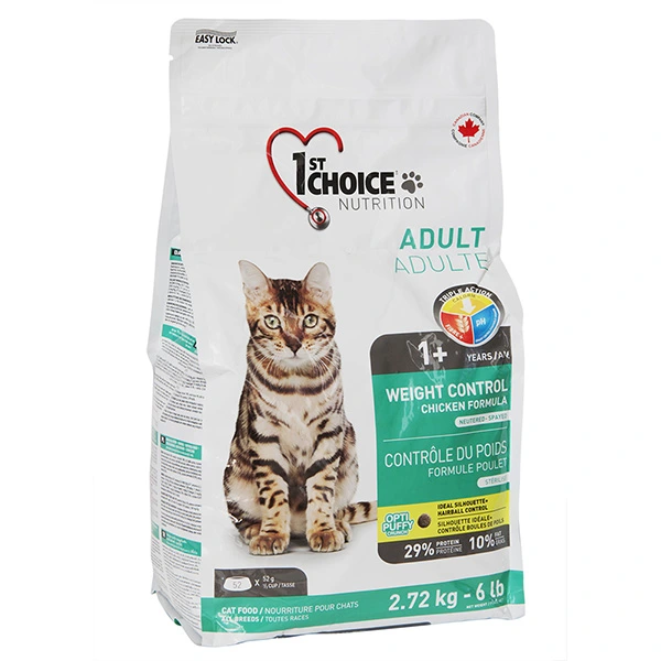 Корм для котів 1st Choice Adult Weight Control, 2.72 кг