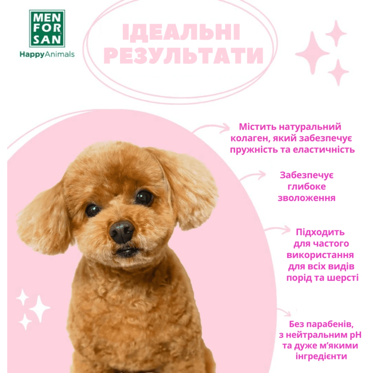 Шампунь-кондиціонер для собак MENFORSAN, 300 мл