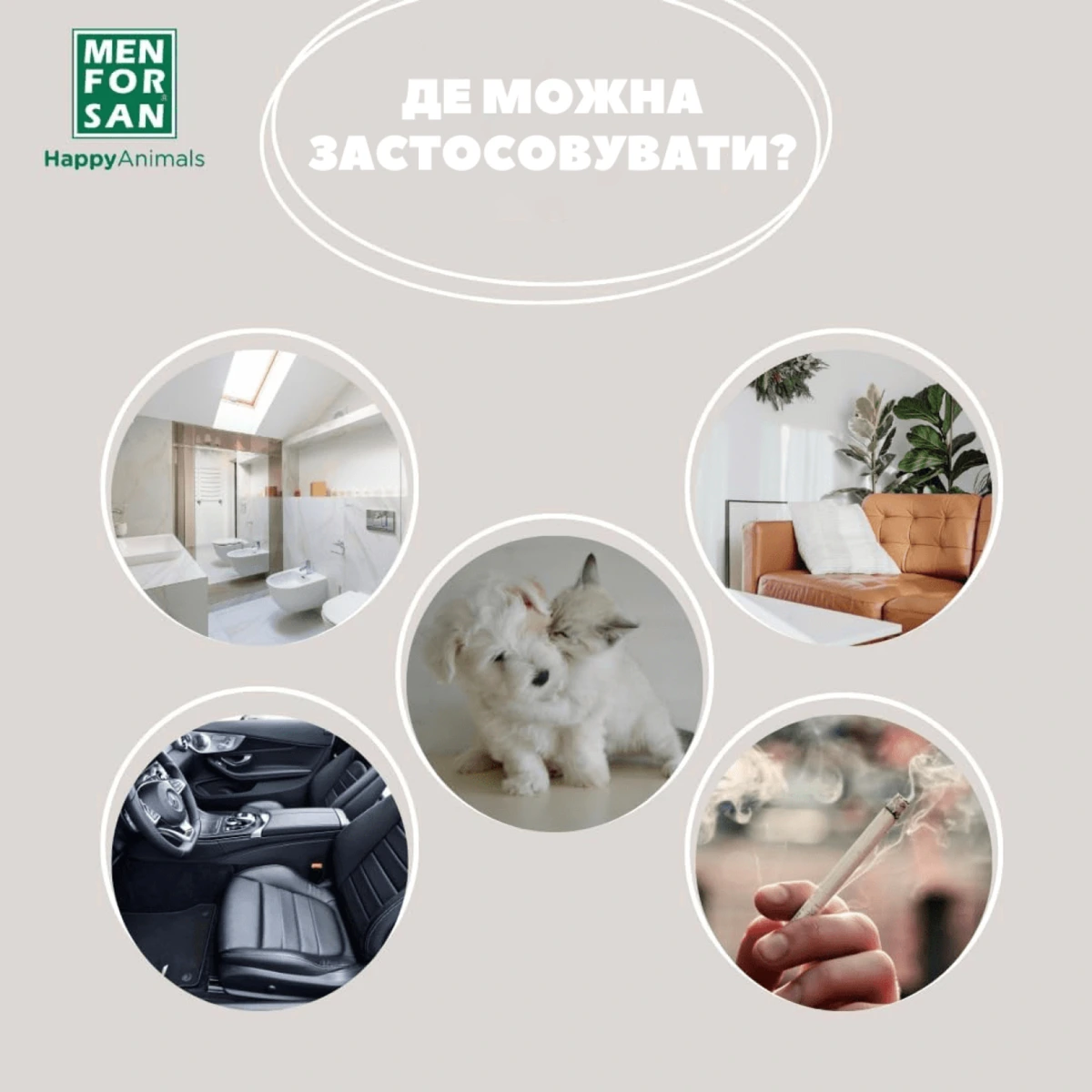 Засіб для усунення неприємних запахів MENFORSAN, 250 мл