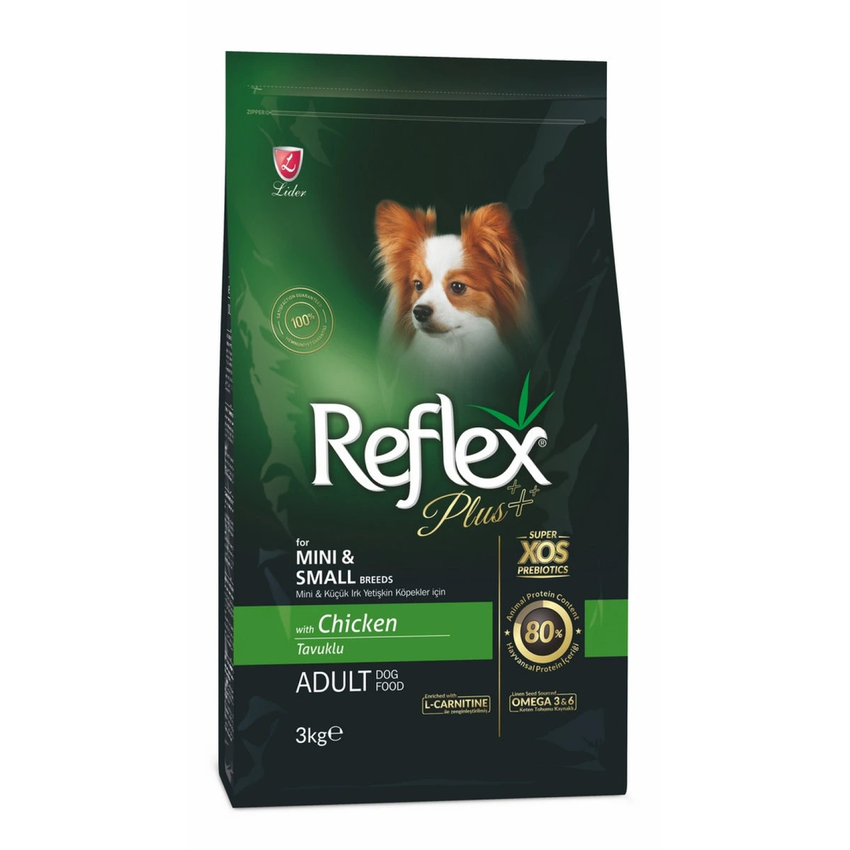 Корм для собак Reflex Plus, для собак малих порід з куркою, 3кг