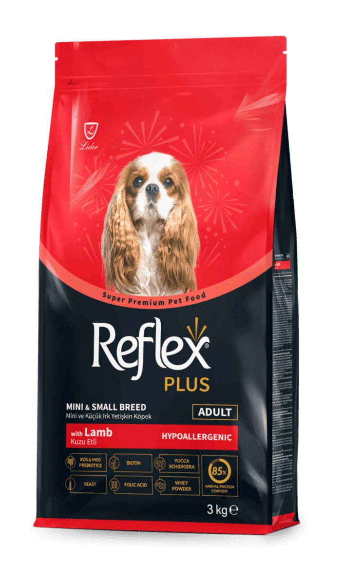 Корм для собак Reflex Plus, малих порід з ягням, 3 кг