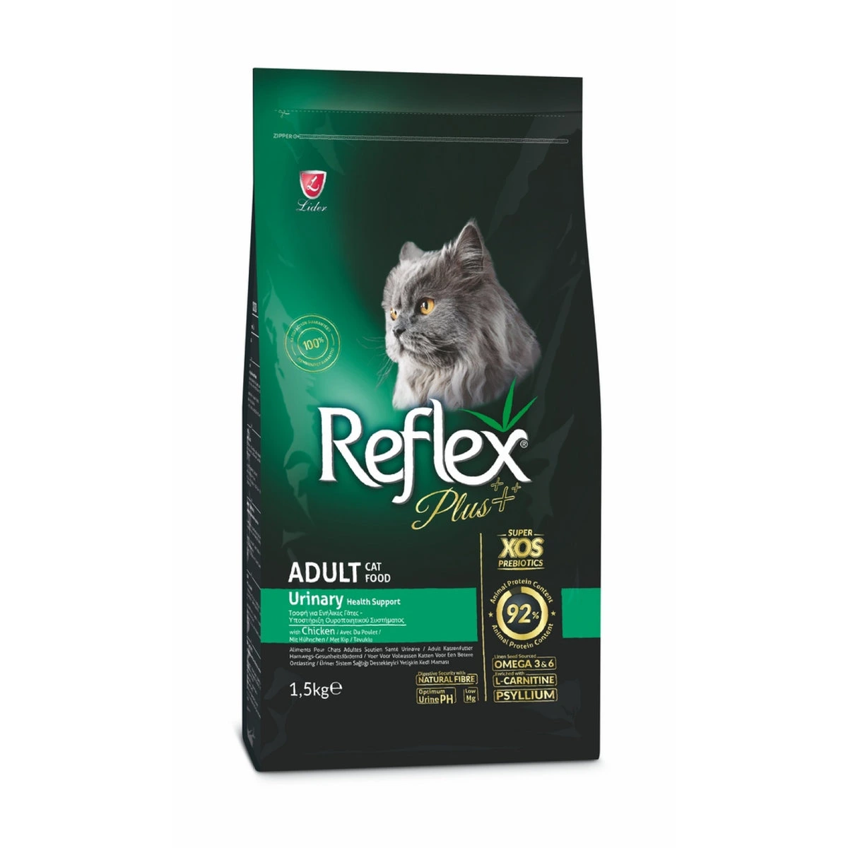 Корм для котів Reflex Plus Урінарі, 1.5 кг