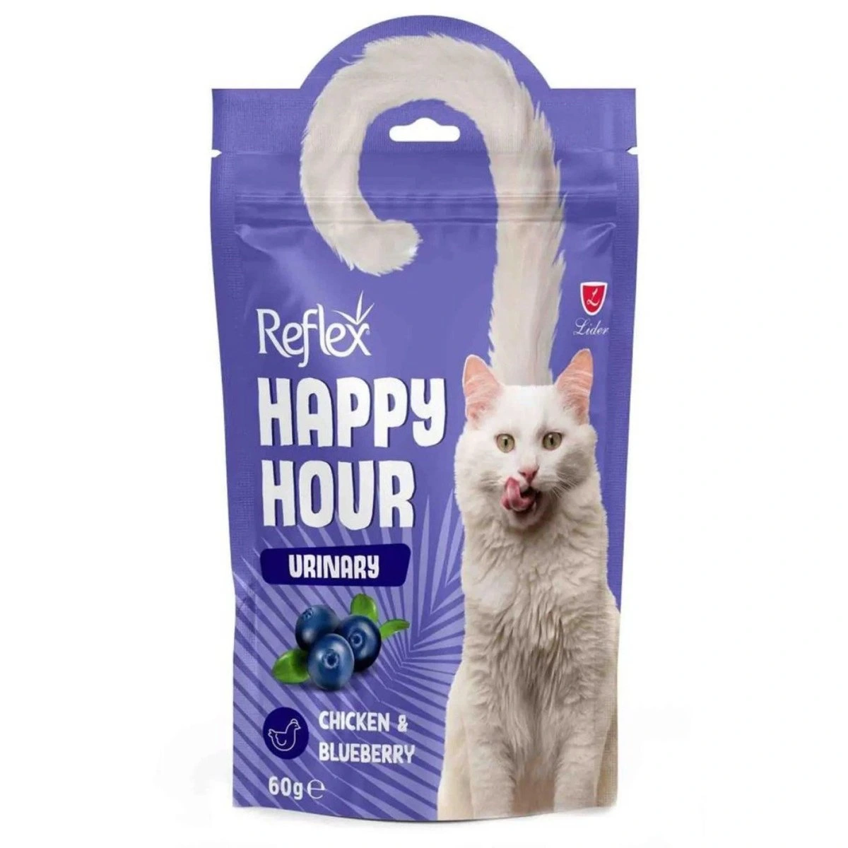 Ласощі для котів Reflex Happy Hour, Курка та чорниця, Урінарі