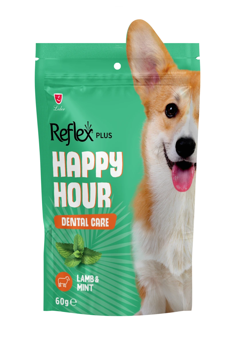 Ласощі для собак Reflex Plus Happy Hour, з ягням та м'ятою, дентал