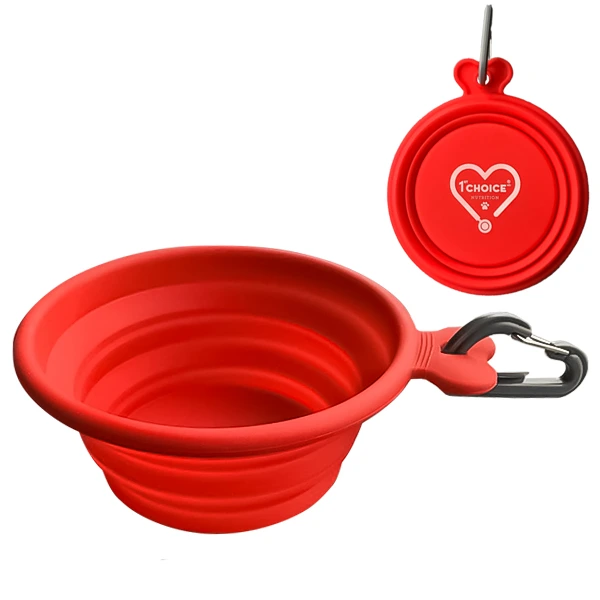 БРЕНДОВАНА СКЛАДНА МИСКА для собак та котів 1st Choice Collapsible Silicone Pet Bowl ФЕСТ ЧОЙС