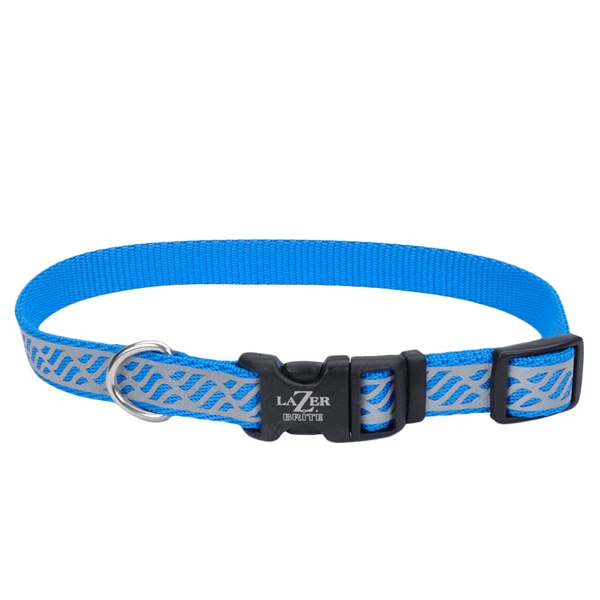 Нашийник для собак Coastal Lazer Brite Reflective, Блакитна хвиля