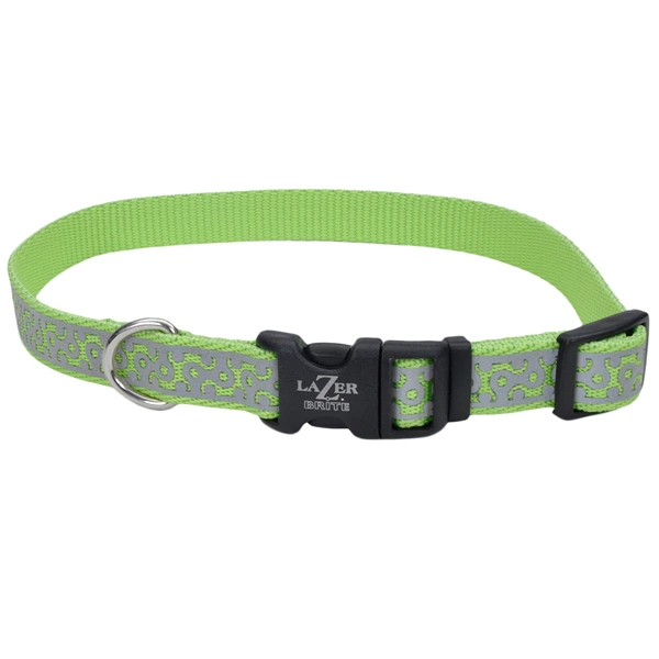 Нашийник для собак Coastal Lazer Brite Reflective Collar, Лайм