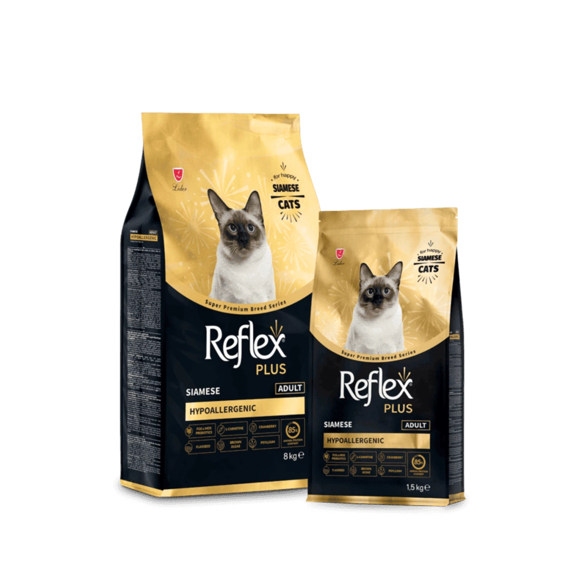 Сухий корм для дорослих котів Reflex Plus для сіамських, 1.5 кг