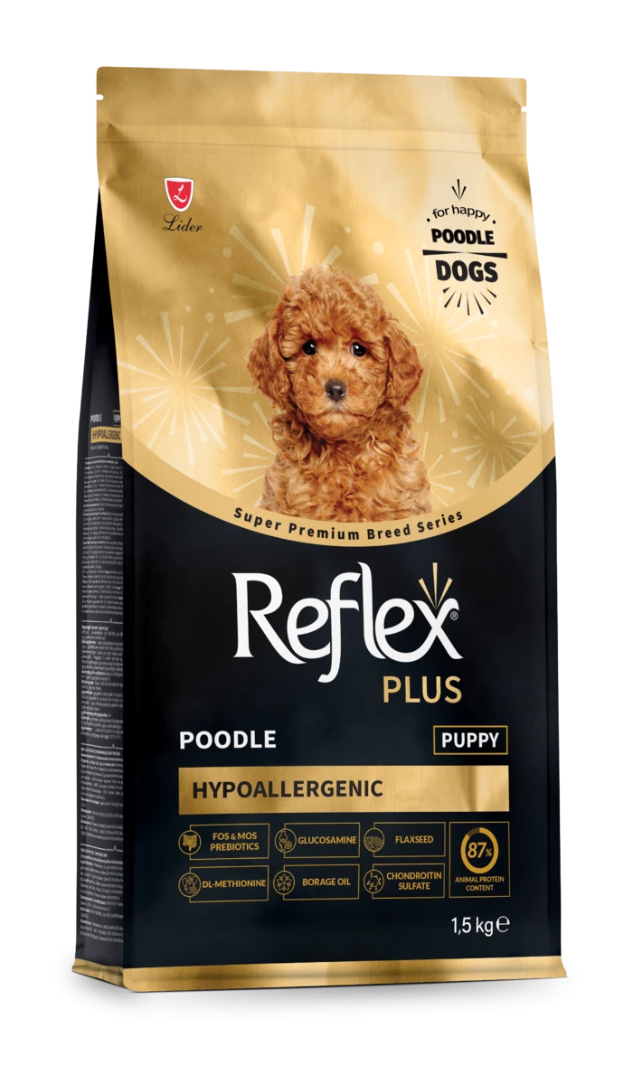 Корм для цуценят Reflex Plus, Пудель, 1,5 кг