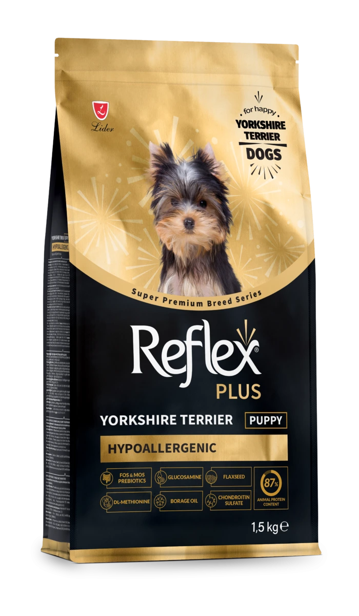 Корм для цуценят Reflex Plus, Йоркширський тер’єр, 1,5 кг