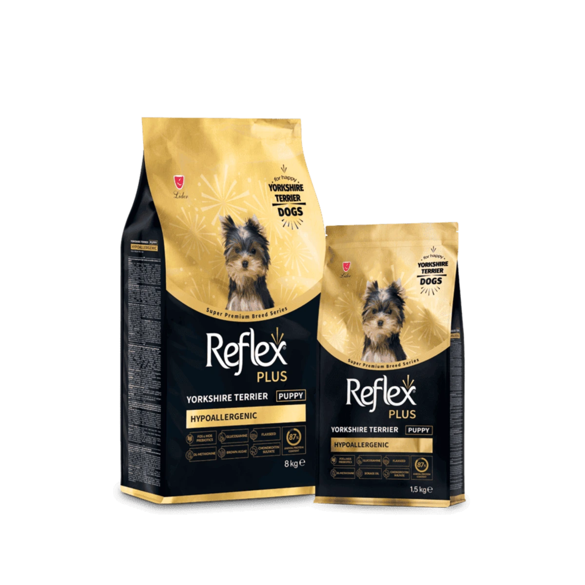 Корм для цуценят Reflex Plus, Йоркширський тер’єр, 1,5 кг