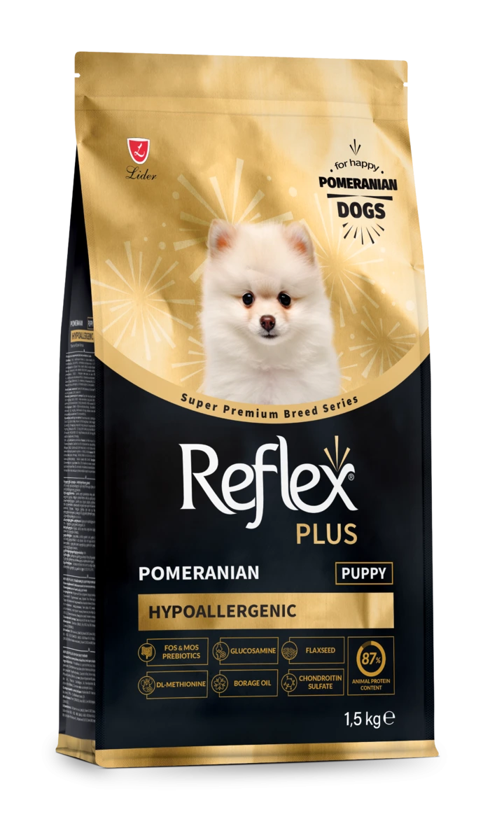 Корм для цуценят Reflex Plus, Померанський шпіц, 1,5 кг