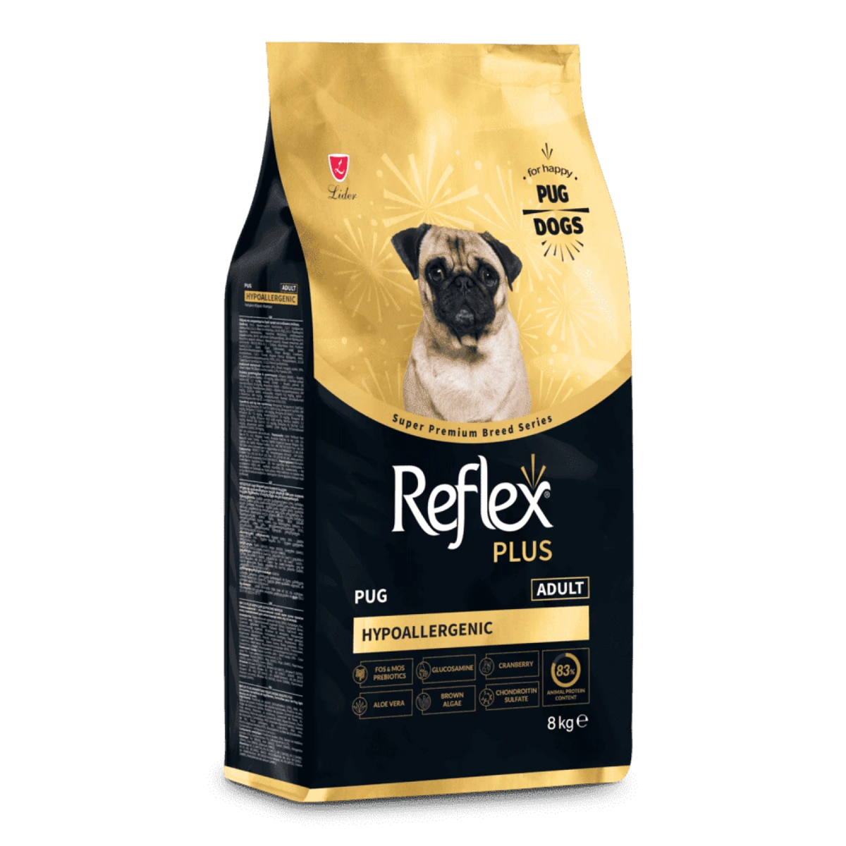 Сухий корм для собак Reflex Plus, Мопс, 8 кг