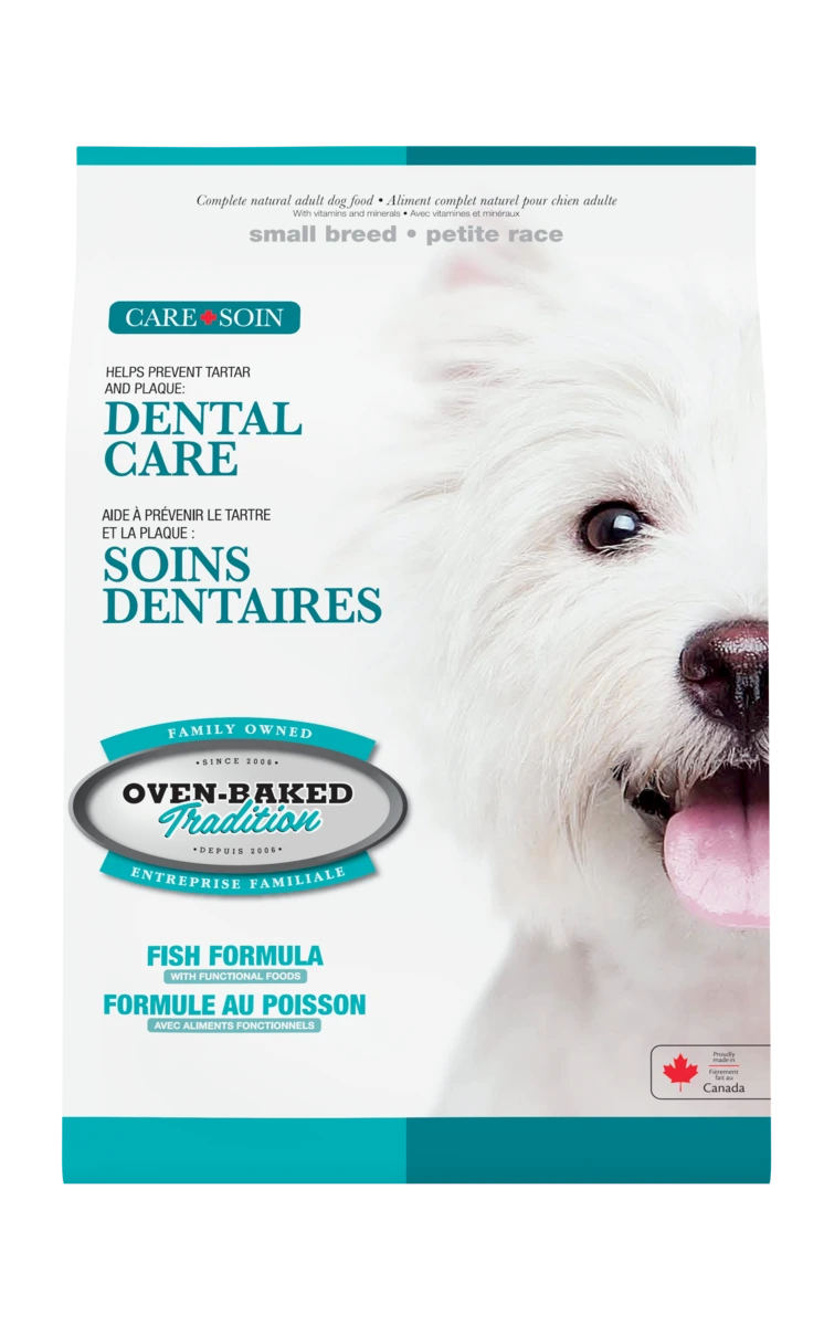 Корм для собак Oven-Baked Tradition Dental Care, для дорослих, малих порід, з рибою, 4,54 кг